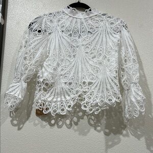 Elegant White Lace Top and short